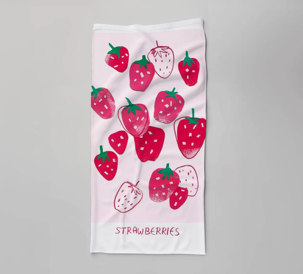 Strawberries asciugamano da bagno da Farina Kuklinski