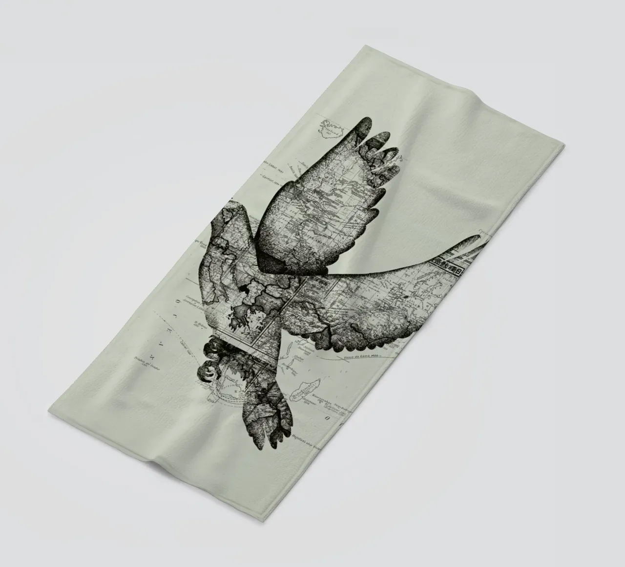 Wanderlust beach towel by Tobe Fonseca