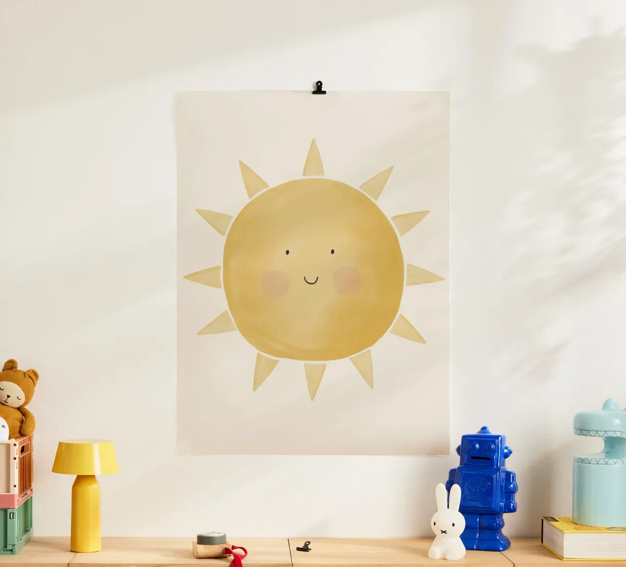 Smiling Sun poster da Menina Lisboa