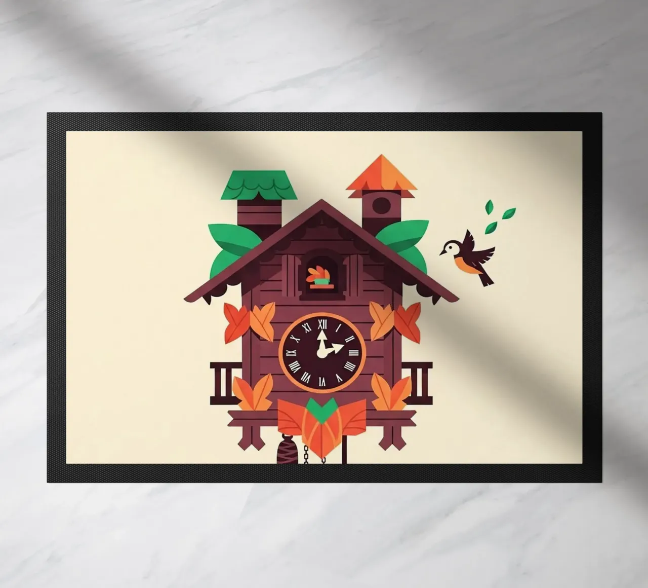 Cuckoo Clock doormat by ArtPlane