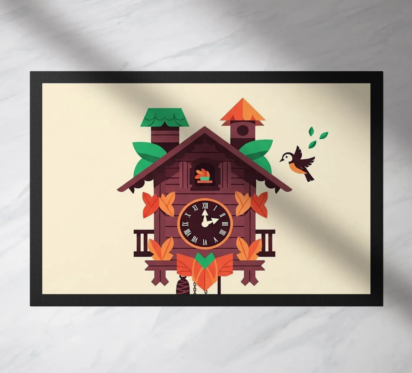 Cuckoo Clock doormat by ArtPlane