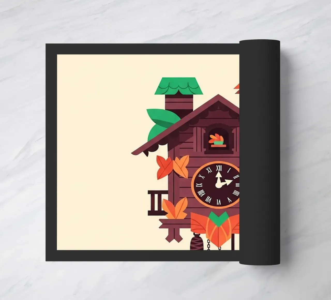 Cuckoo Clock doormat by ArtPlane