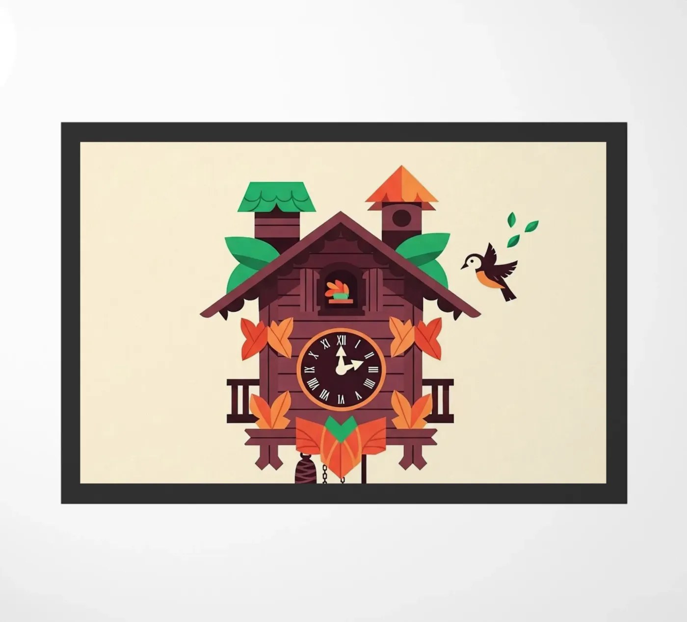 Cuckoo Clock doormat by ArtPlane