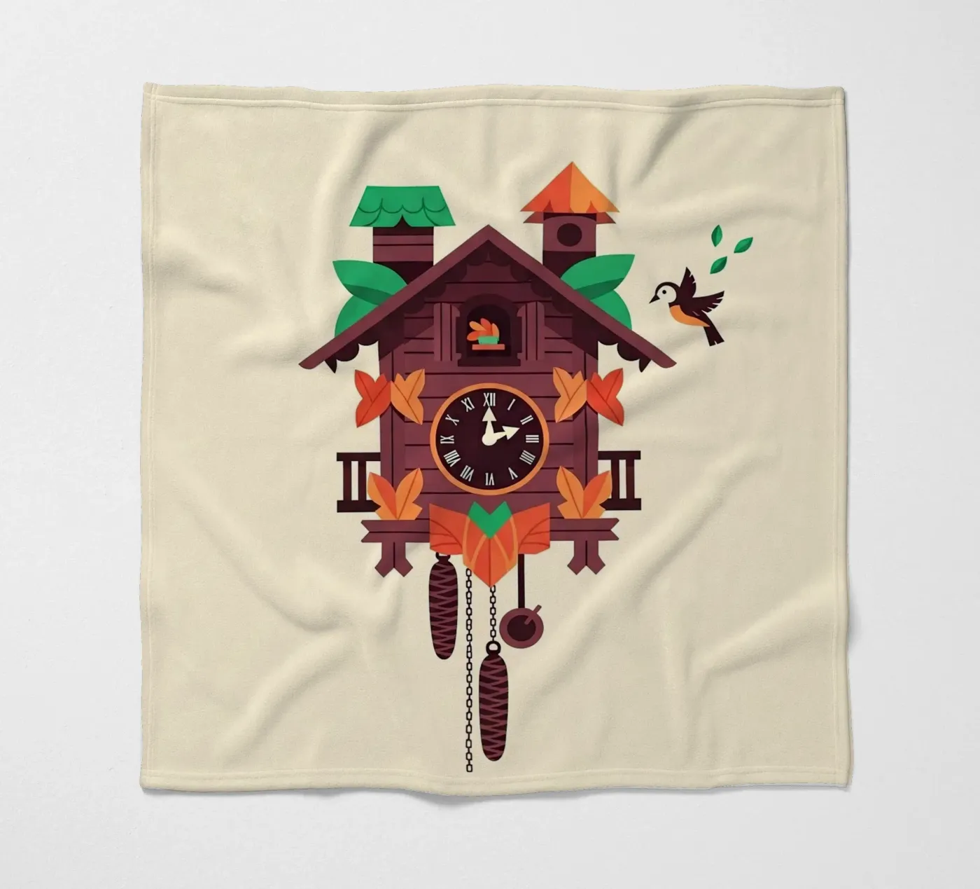 Cuckoo Clock fleecedeken van ArtPlane