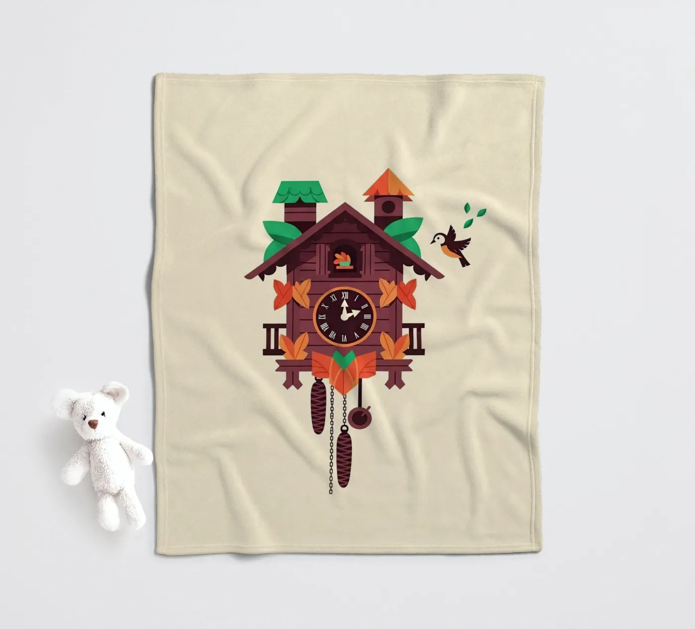 Cuckoo Clock coperta in pile da ArtPlane