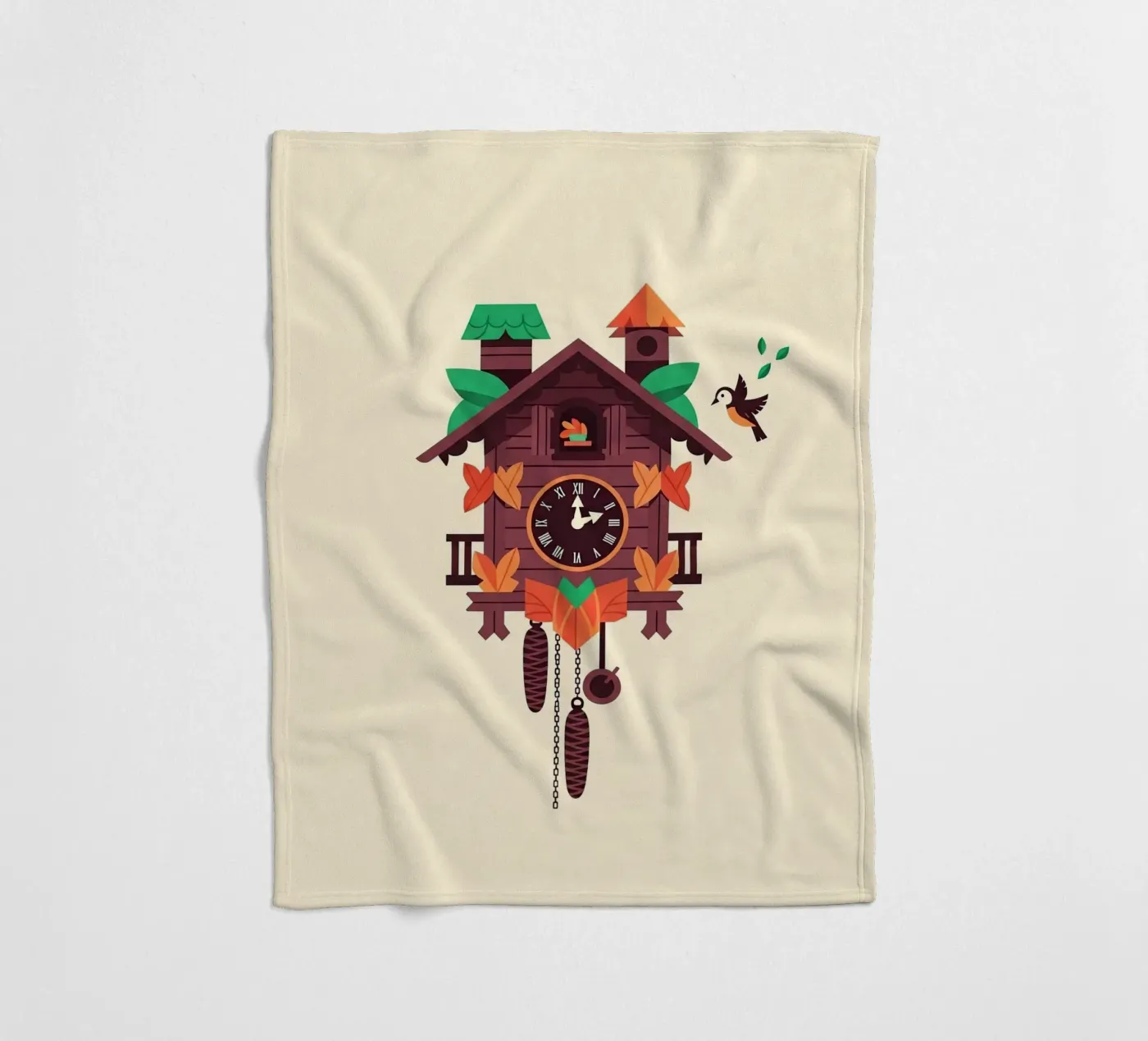Cuckoo Clock fleecedeken van ArtPlane