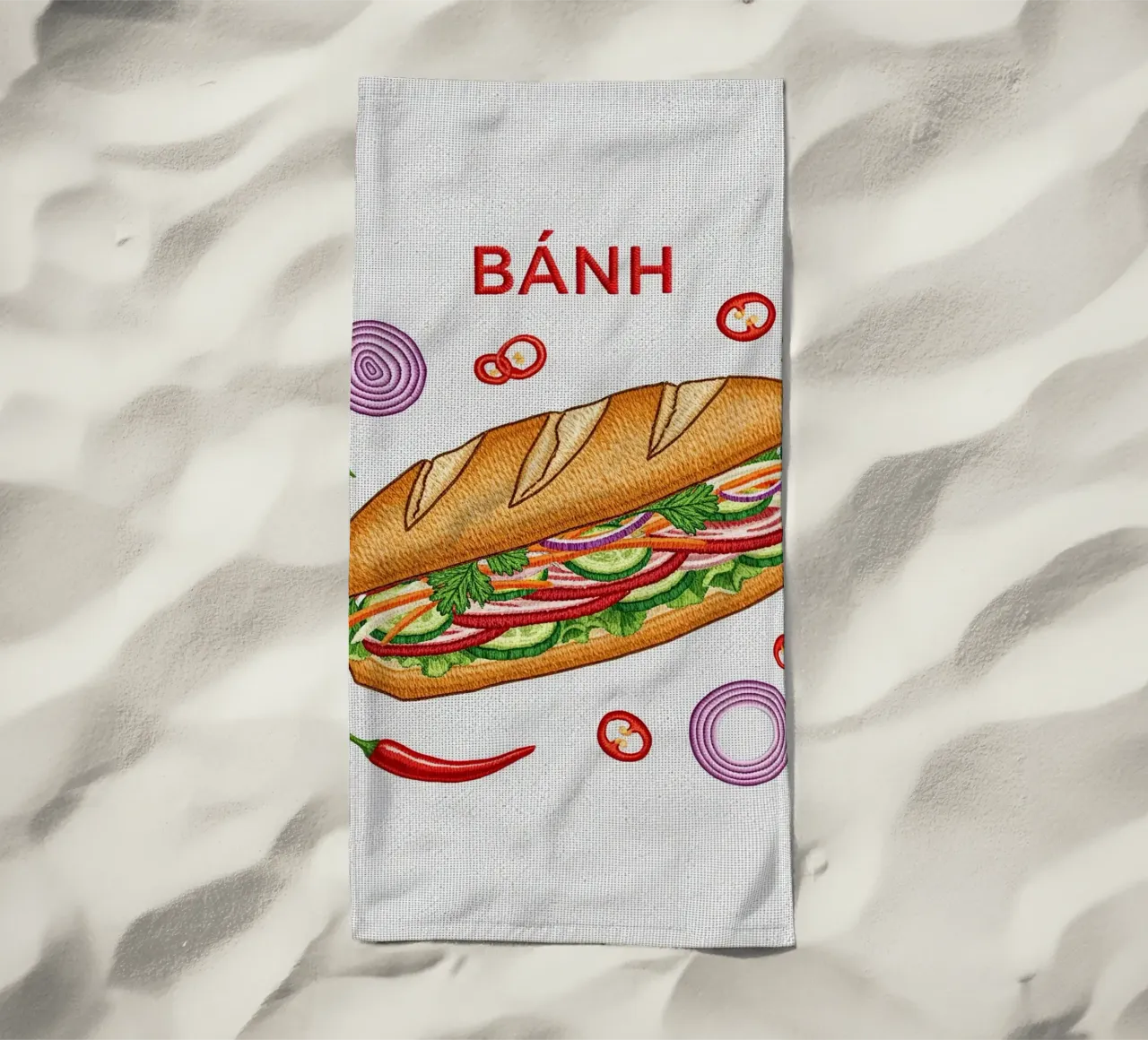 BLISS BREAD beach towel by ArtPlane