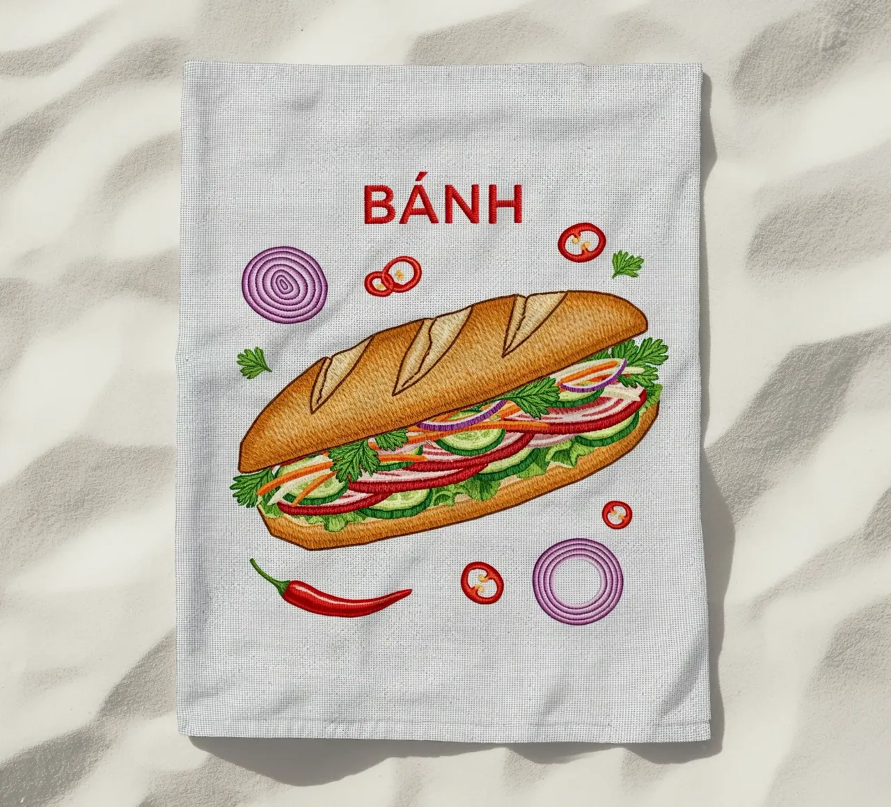 BLISS BREAD beach towel by ArtPlane