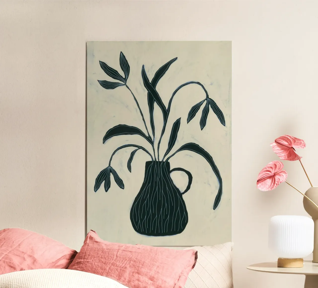 Bloemrijke schaduwen V.1 hahnemühle van Alisa Galitsyna