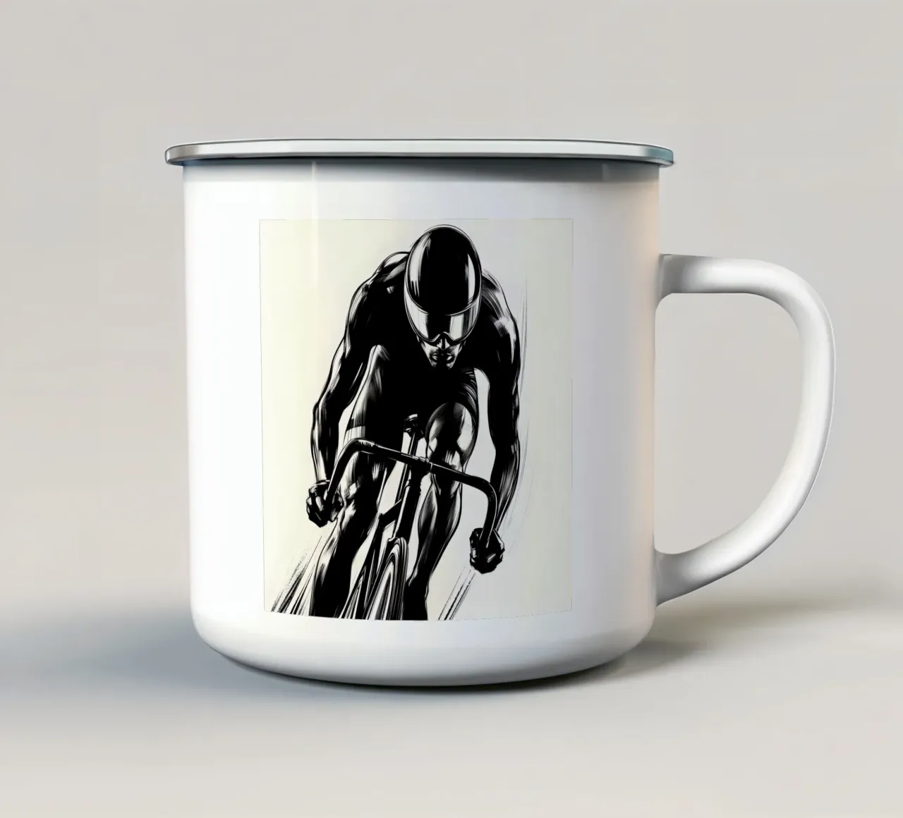 CRONOMETRO PER BICICLETTE tazza in smalto da ARTOMATIC