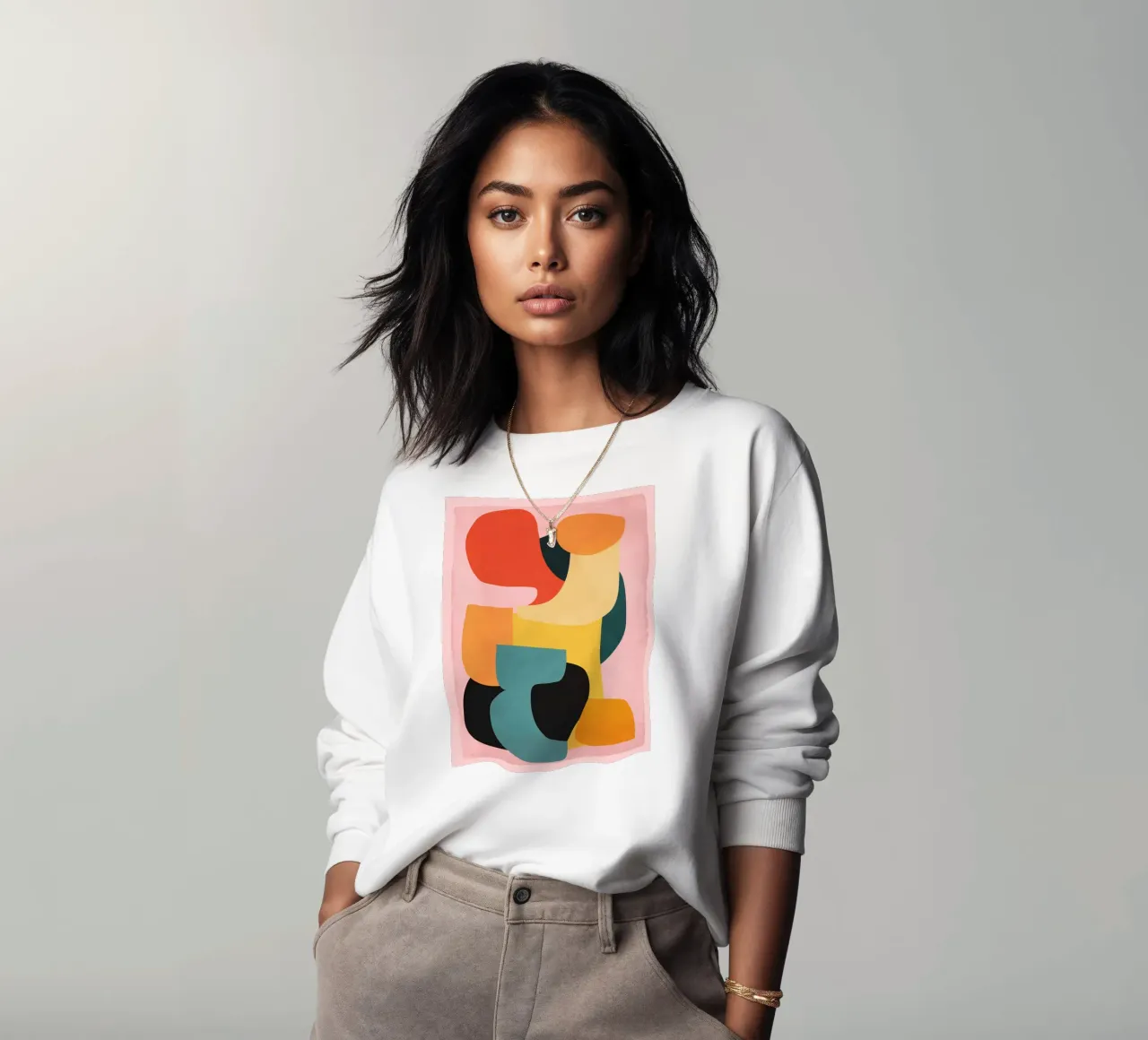 Shape Composition sweatshirt by ThingDesign