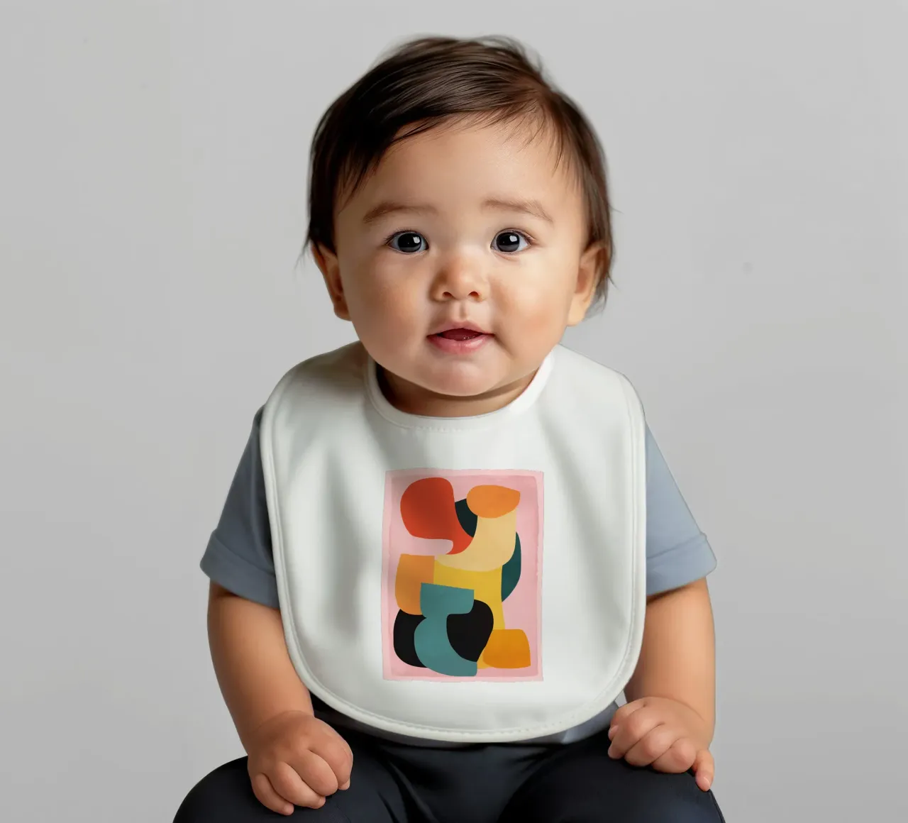 Shape Composition baby bib by ThingDesign