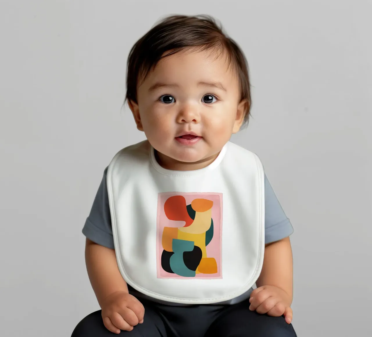 Shape Composition baby bib by ThingDesign
