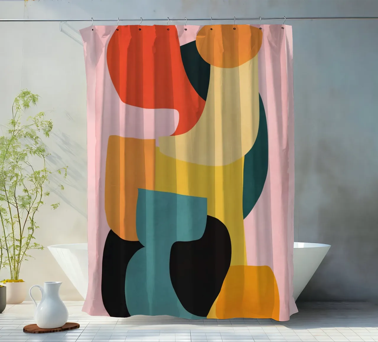 Shape Composition Duschvorhang von ThingDesign