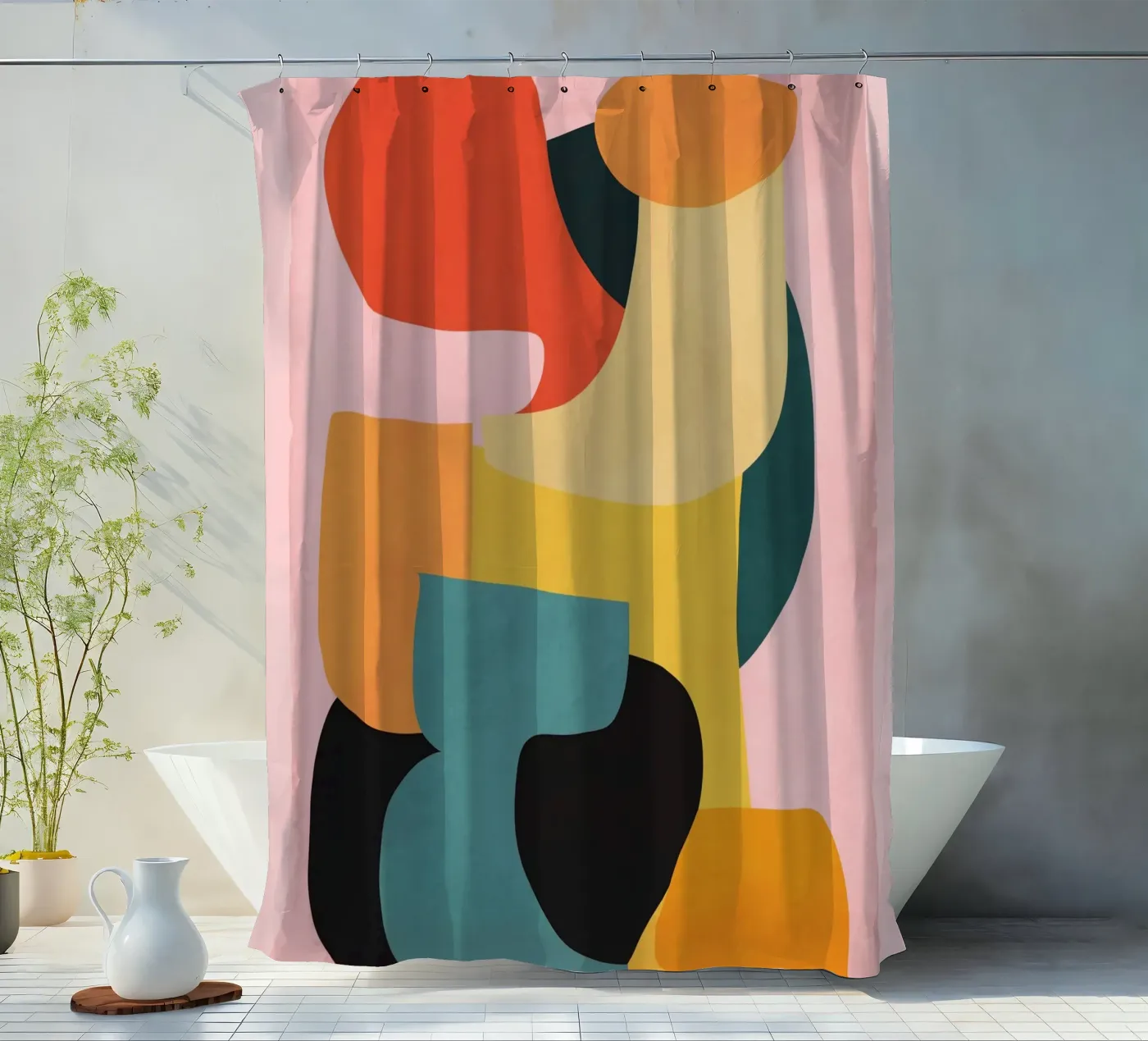 Shape Composition tenda da doccia da ThingDesign