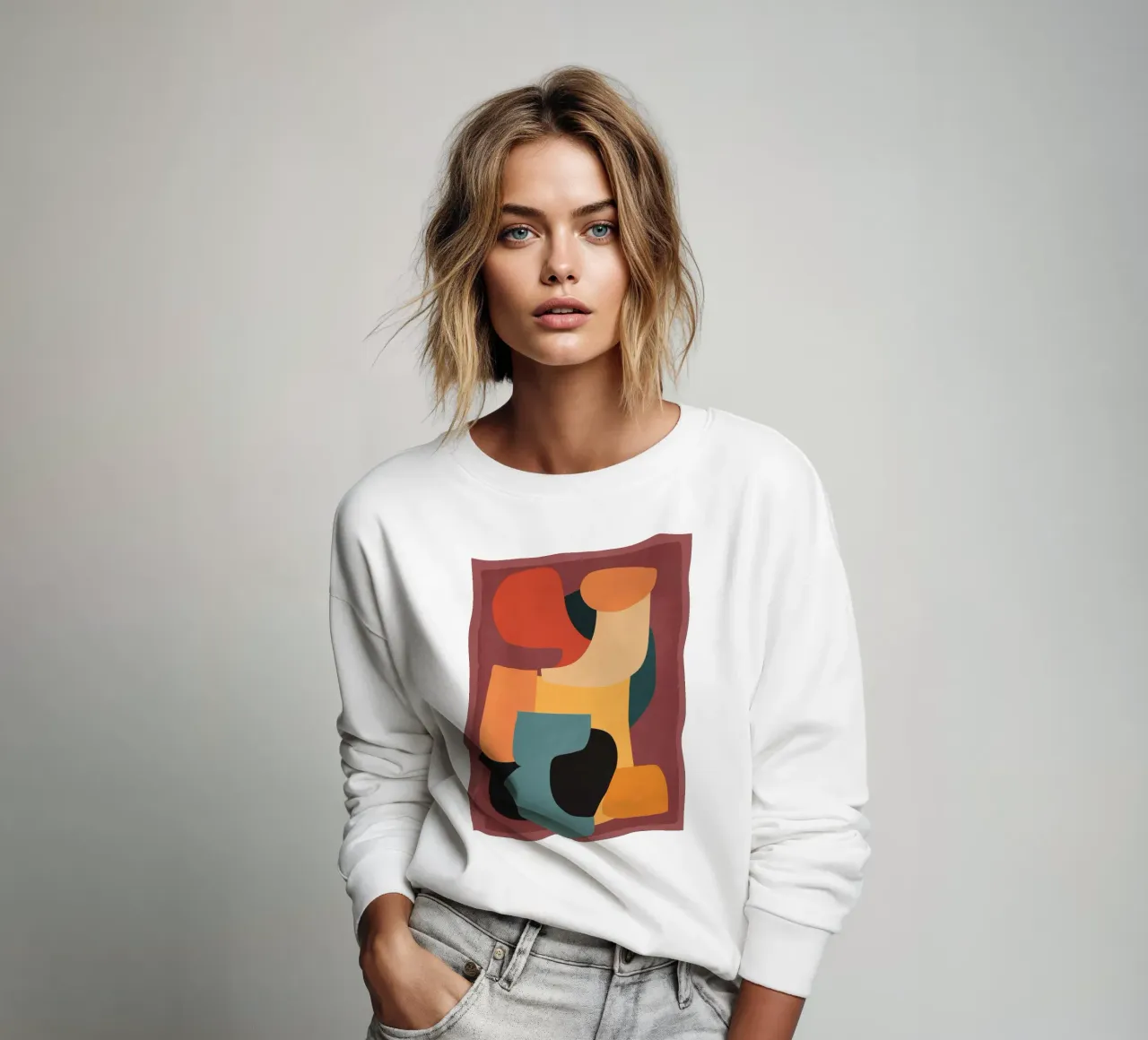 Shape Composition sweatshirt by ThingDesign