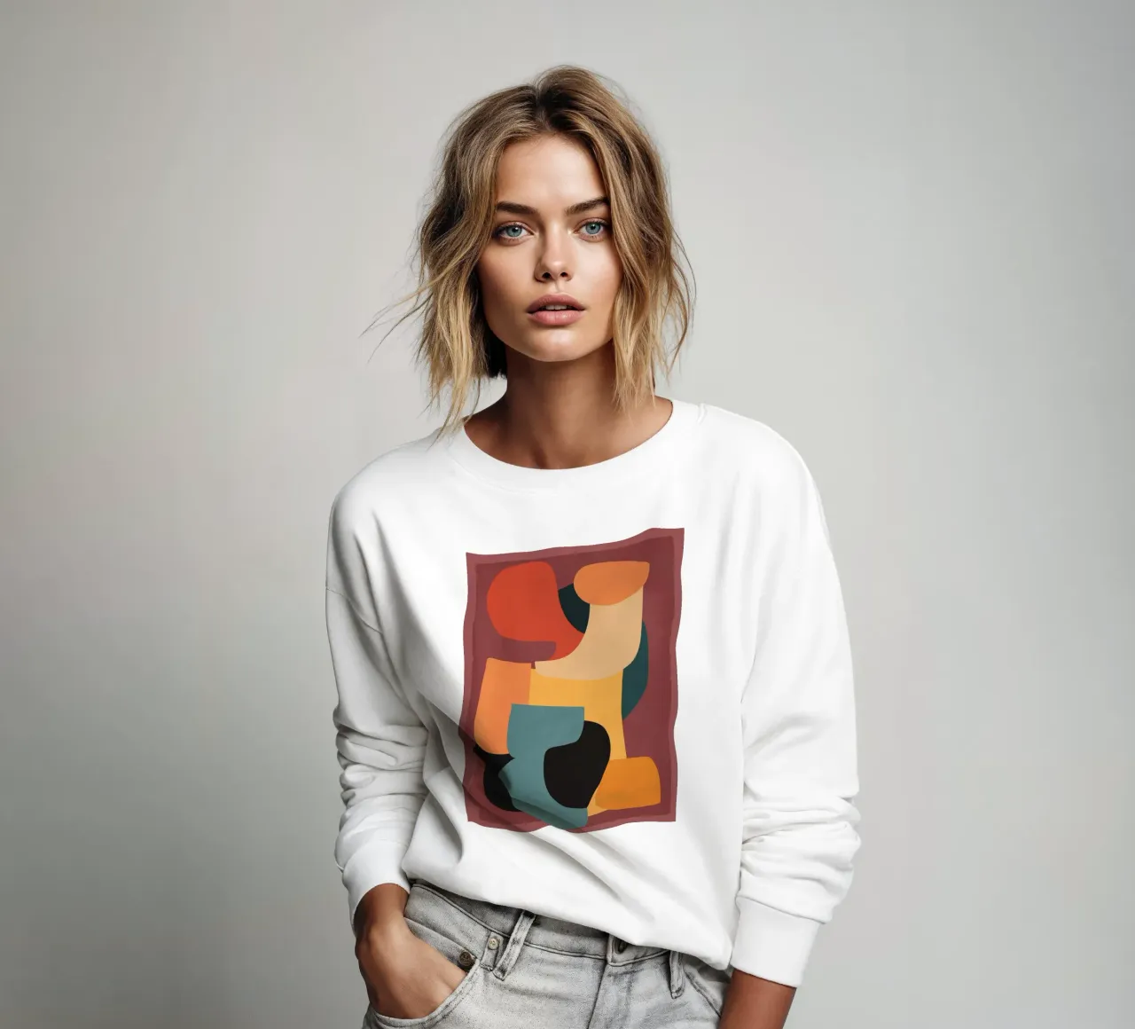 Shape Composition sweatshirt by ThingDesign