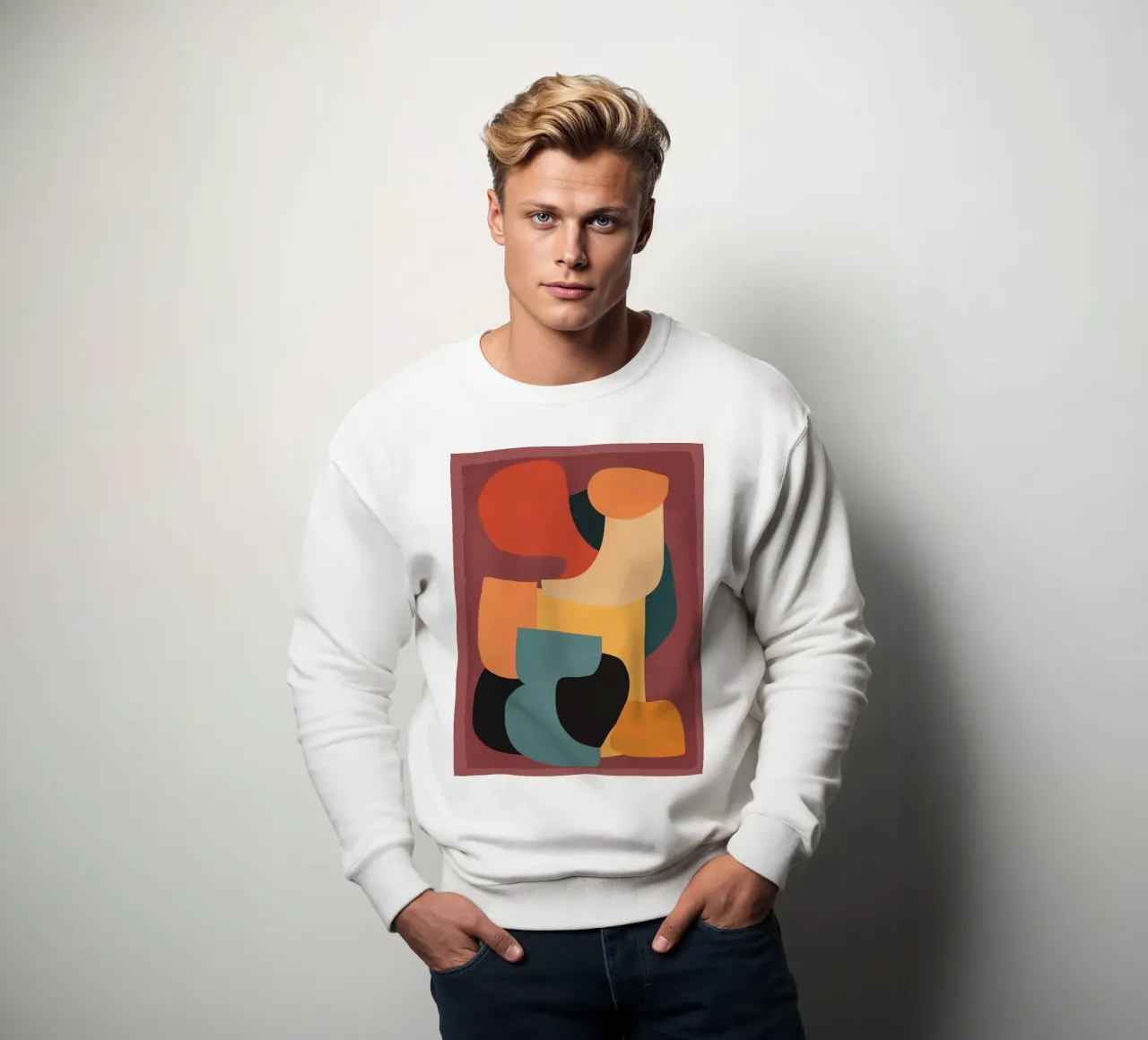 Shape Composition sweatshirt by ThingDesign