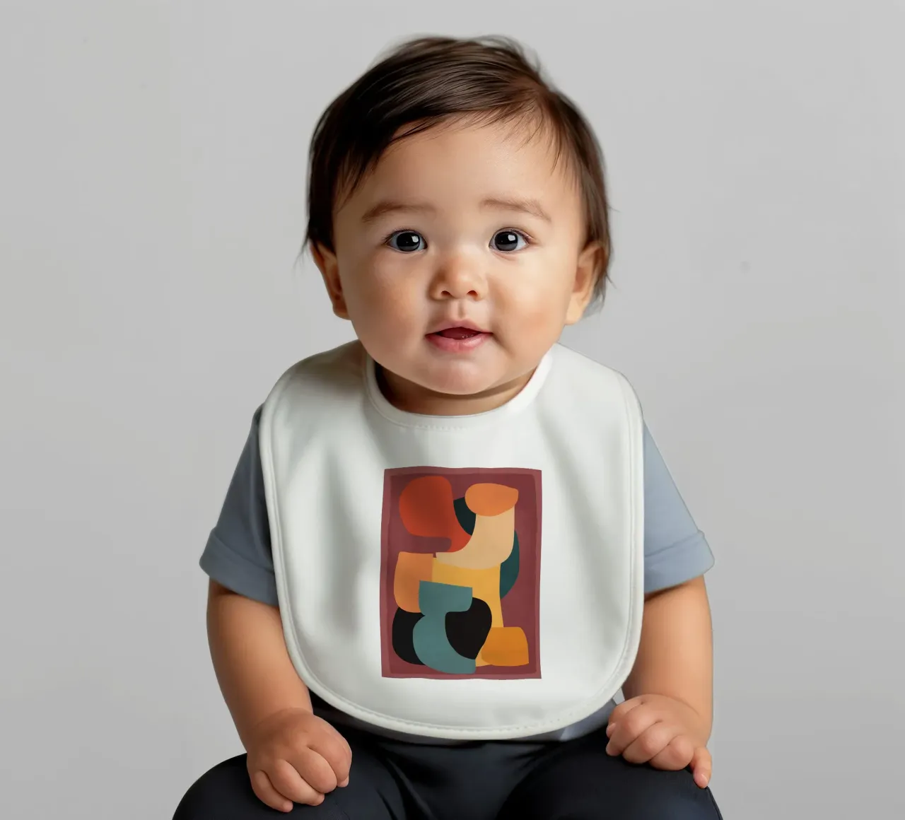 Shape Composition baby bib by ThingDesign