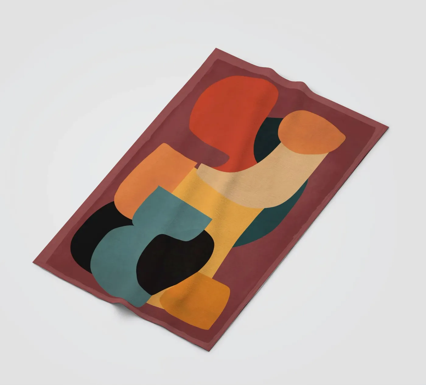Shape Composition fleece blanket by ThingDesign