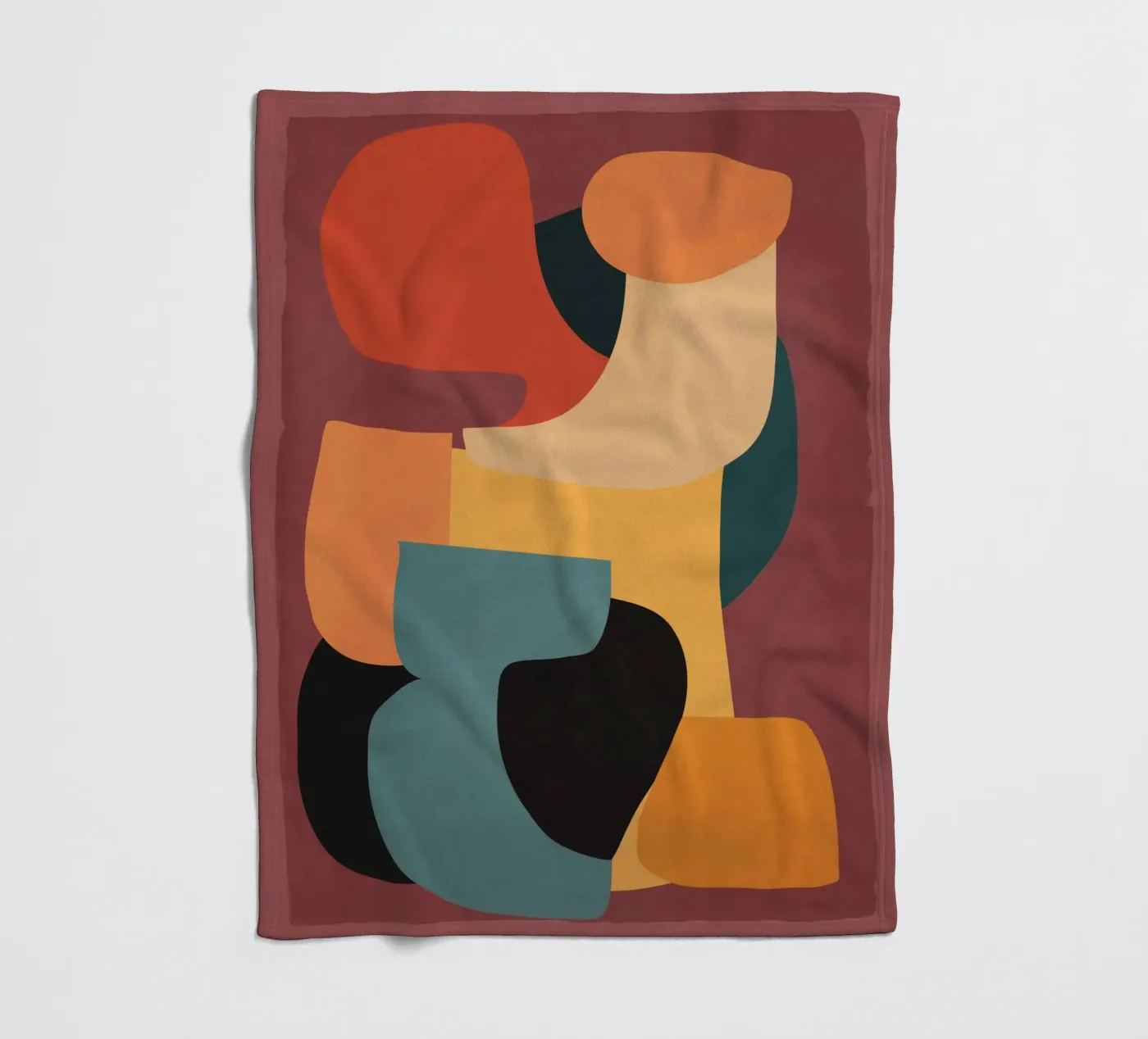 Shape Composition fleece blanket by ThingDesign