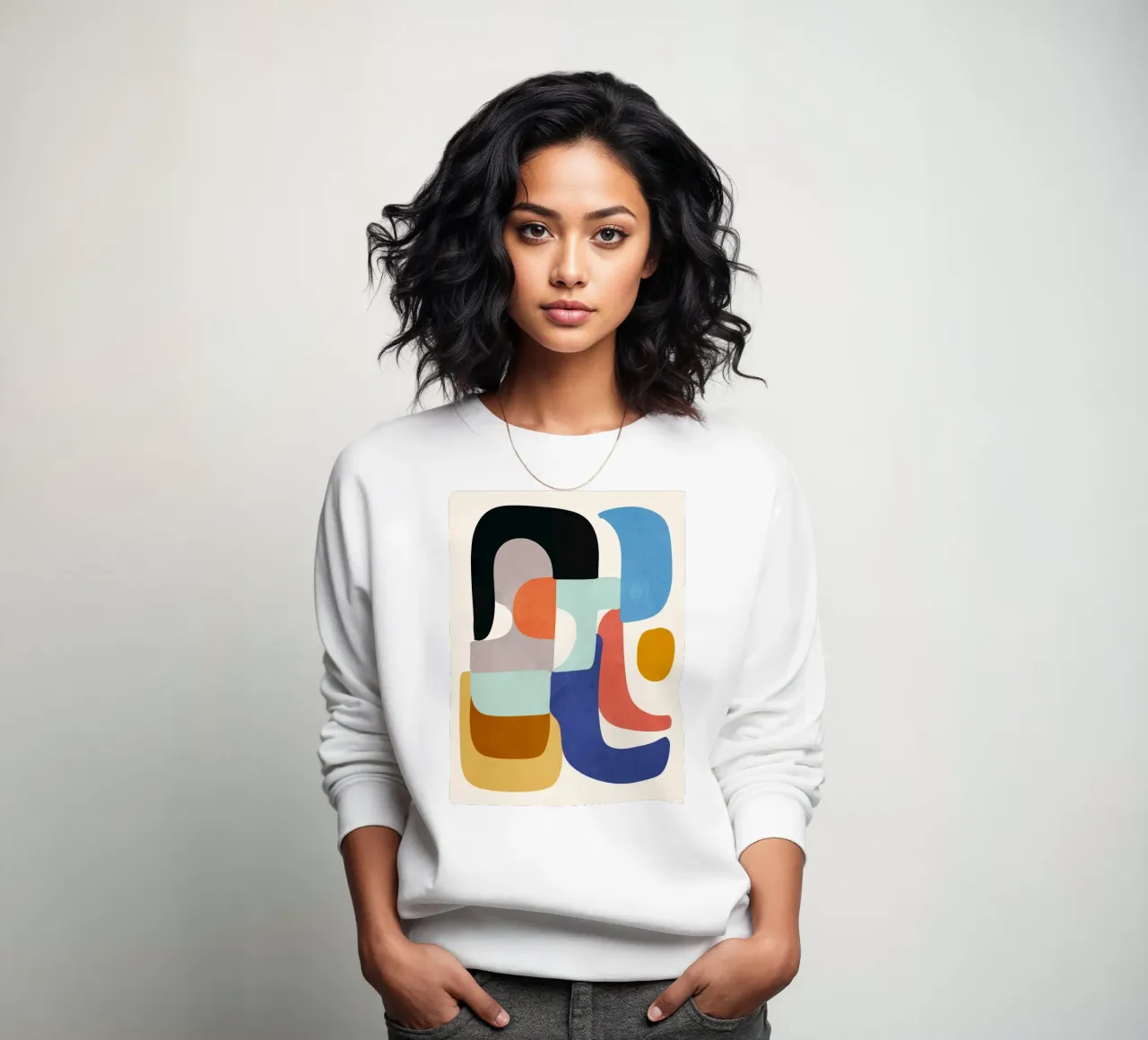 Shape Composition sweatshirt by ThingDesign