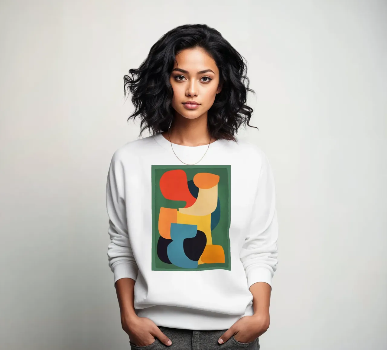 Shape Composition sweatshirt by ThingDesign