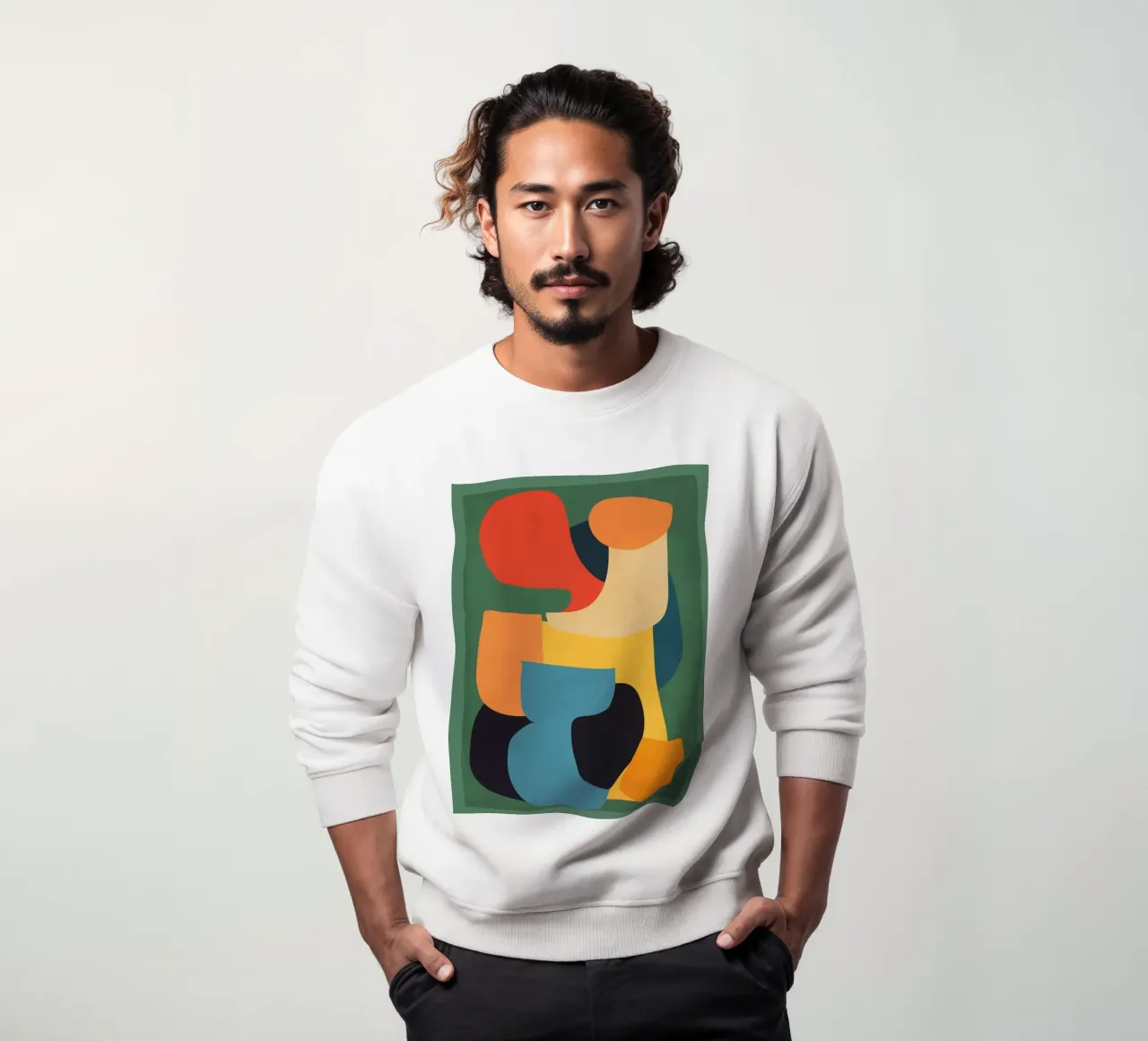 Shape Composition sweatshirt by ThingDesign
