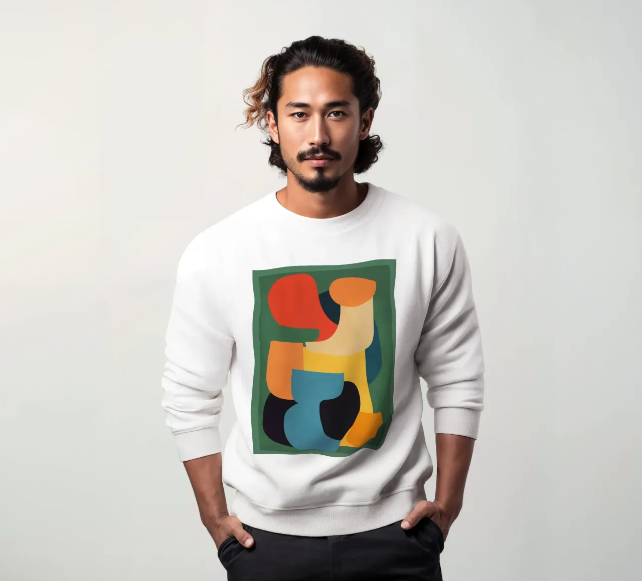 Shape Composition sweatshirt by ThingDesign
