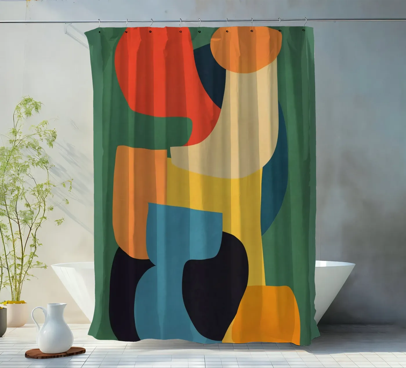 Shape Composition Duschvorhang von ThingDesign