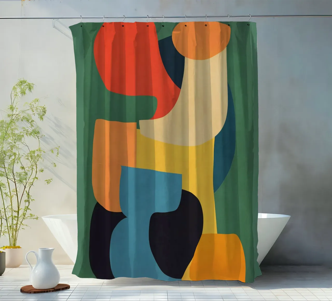 Shape Composition Duschvorhang von ThingDesign