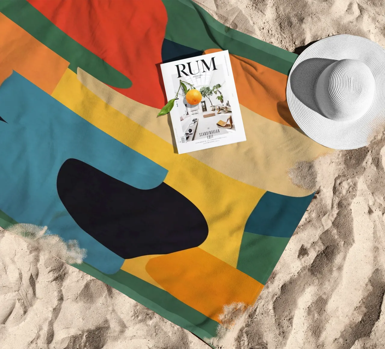 Vormsamenstelling strandhanddoek van ThingDesign