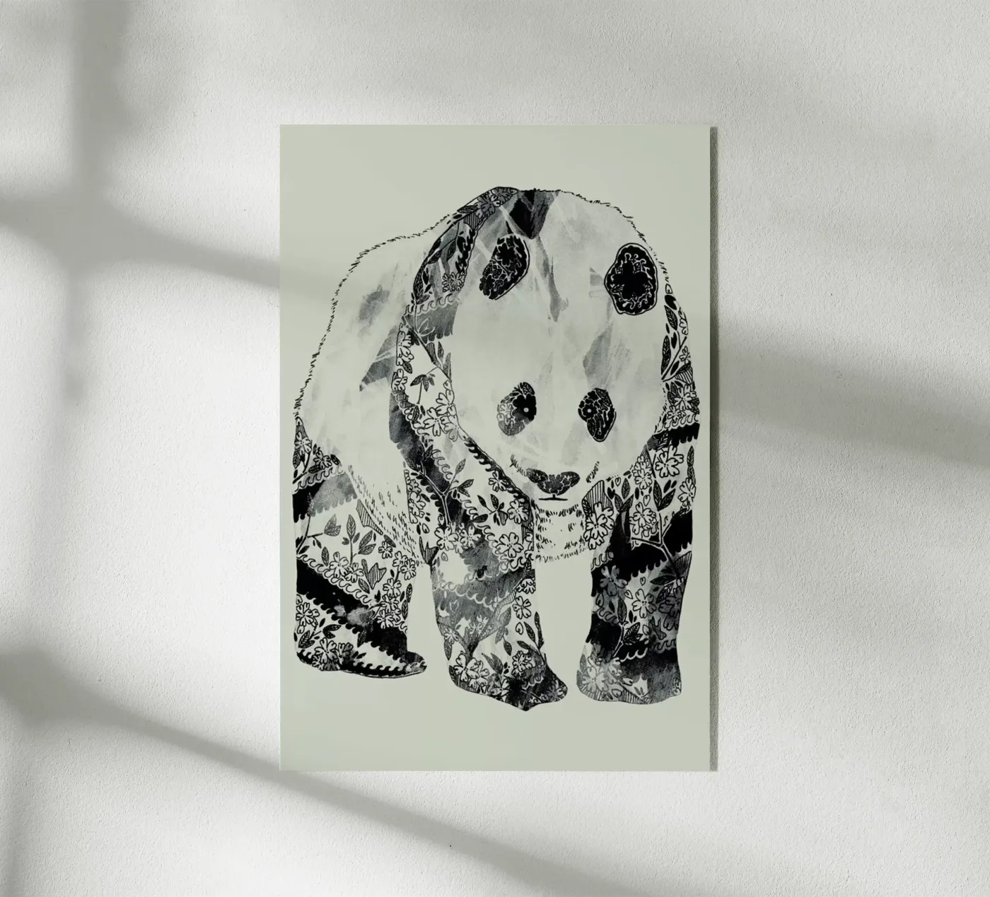 Tattooed Panda Acryl-Glas von Tobe Fonseca