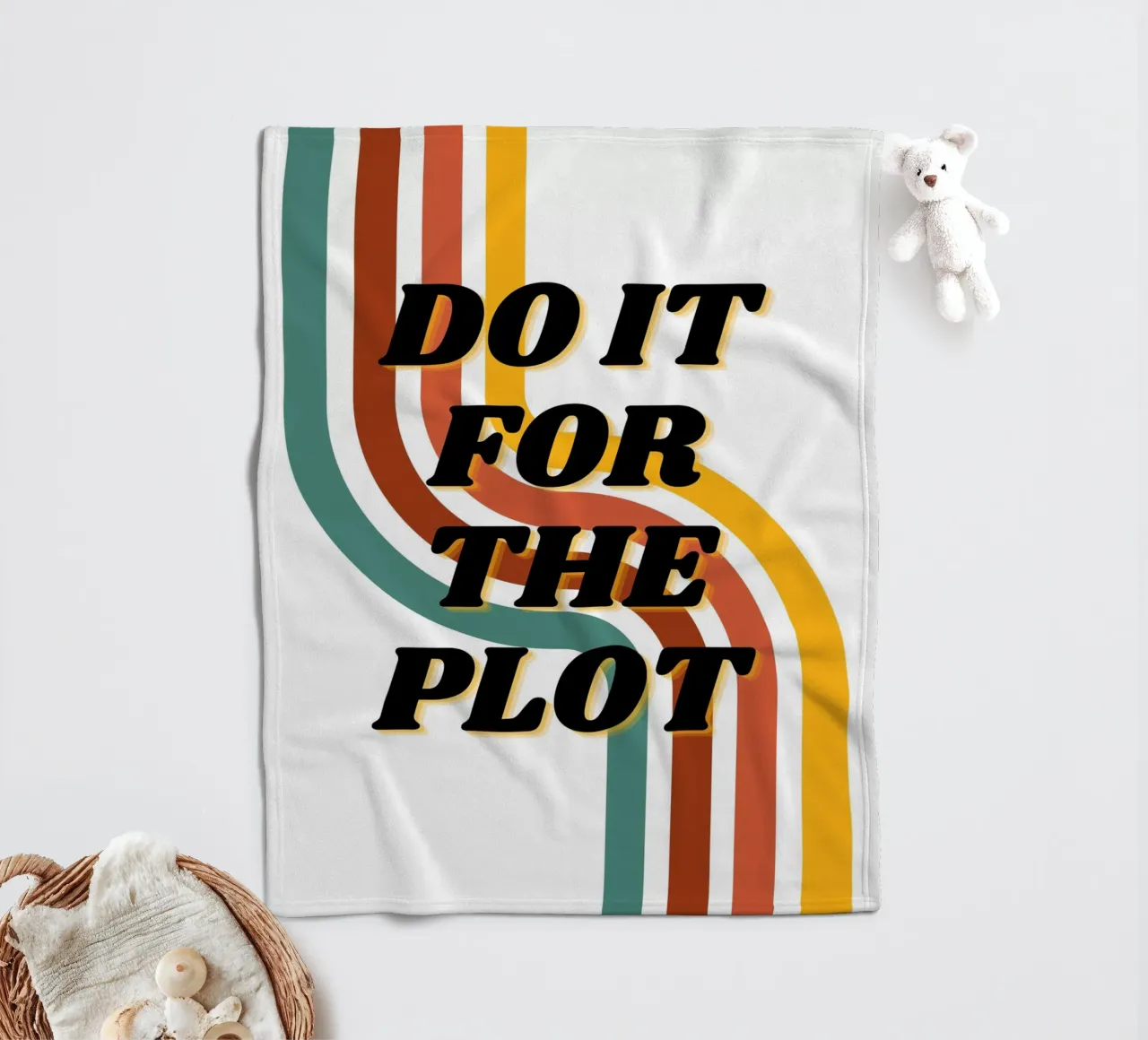 DO IT FOR THE PLOT fleece blanket by ArtDesign by KBK