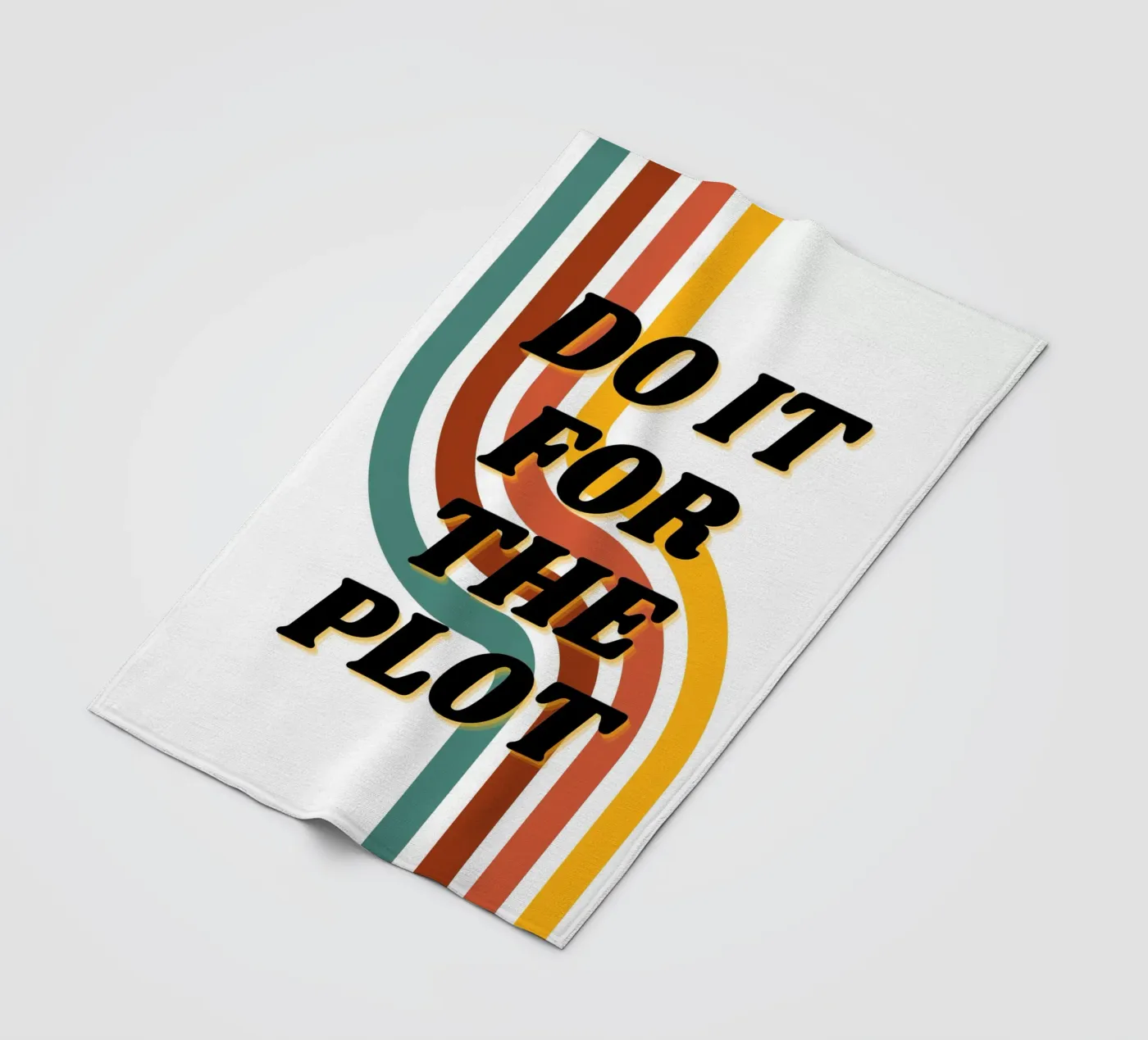 DO IT FOR THE PLOT fleecedeken van ArtDesign by KBK
