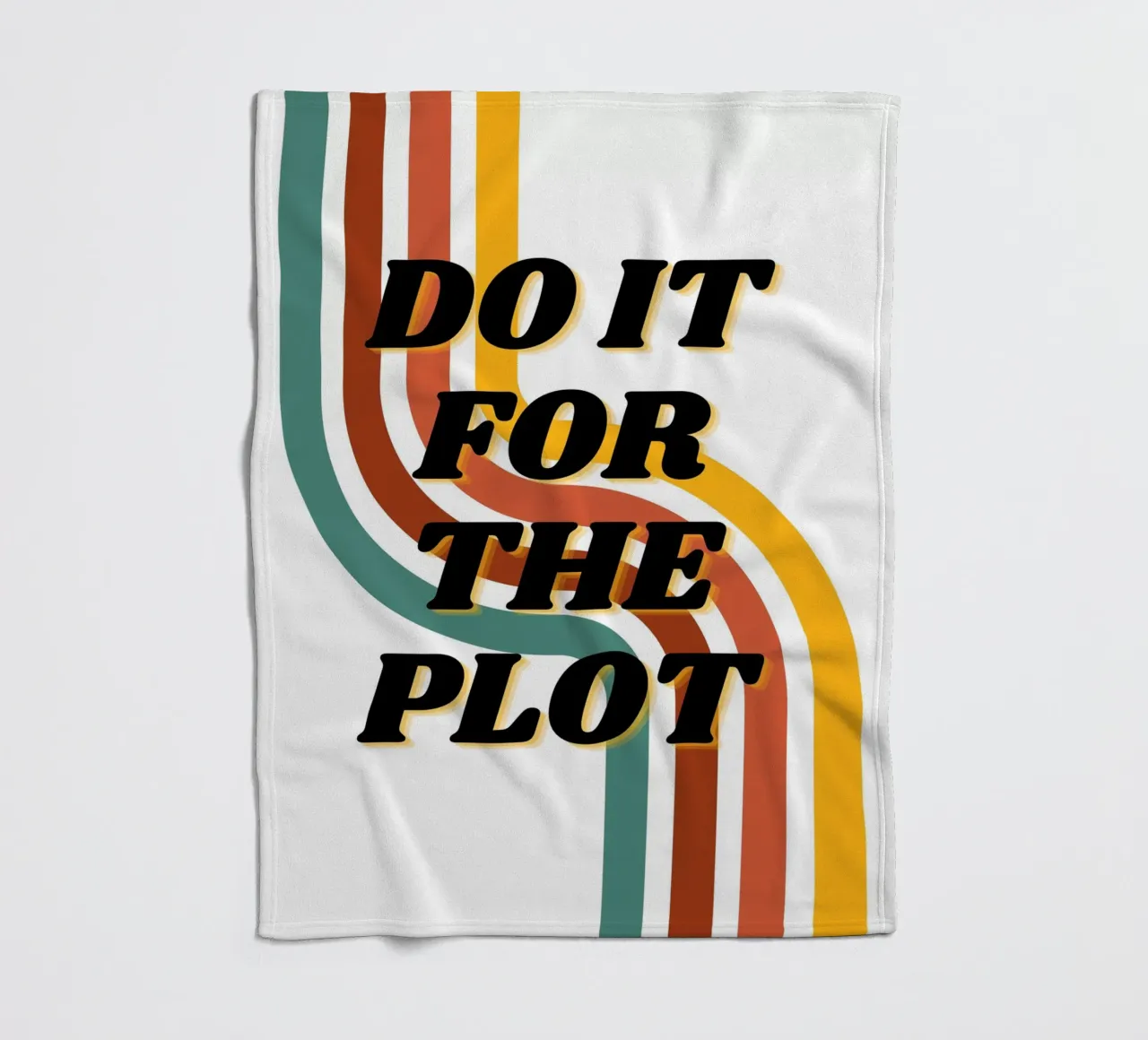 DO IT FOR THE PLOT fleece blanket by ArtDesign by KBK