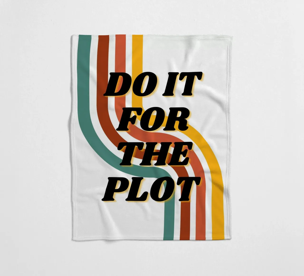 DO IT FOR THE PLOT fleece blanket by ArtDesign by KBK