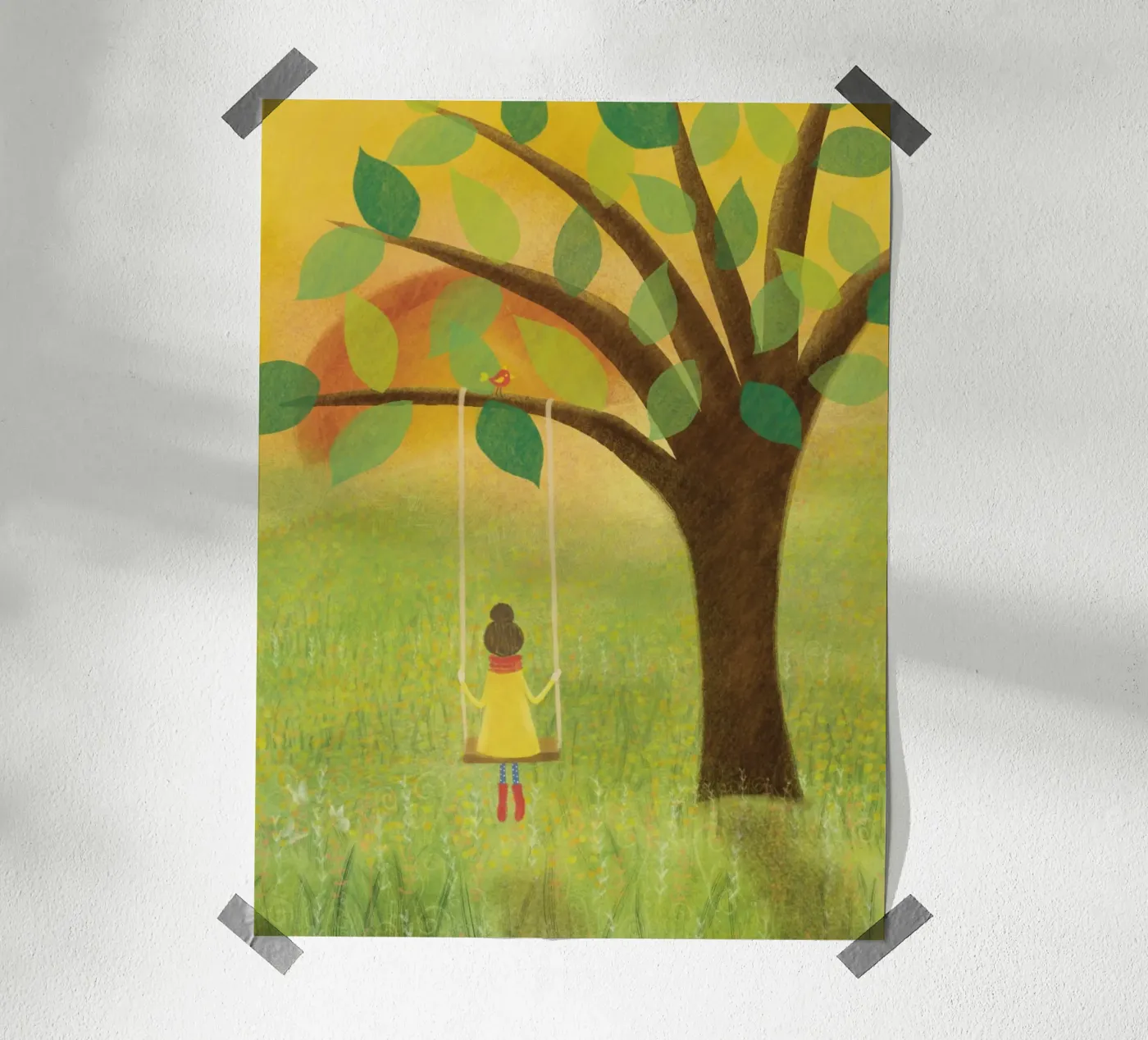 Pace mattutina poster da Inge Hauser Illustration