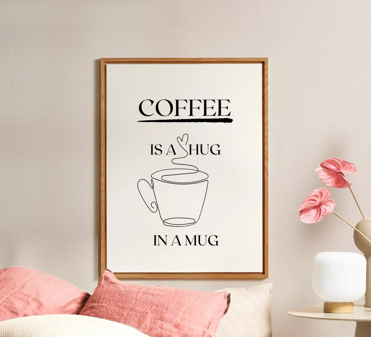 IL CAFFÈ È UN ABBRACCIO IN TAZZA alluminio dibond da ArtDesign by KBK