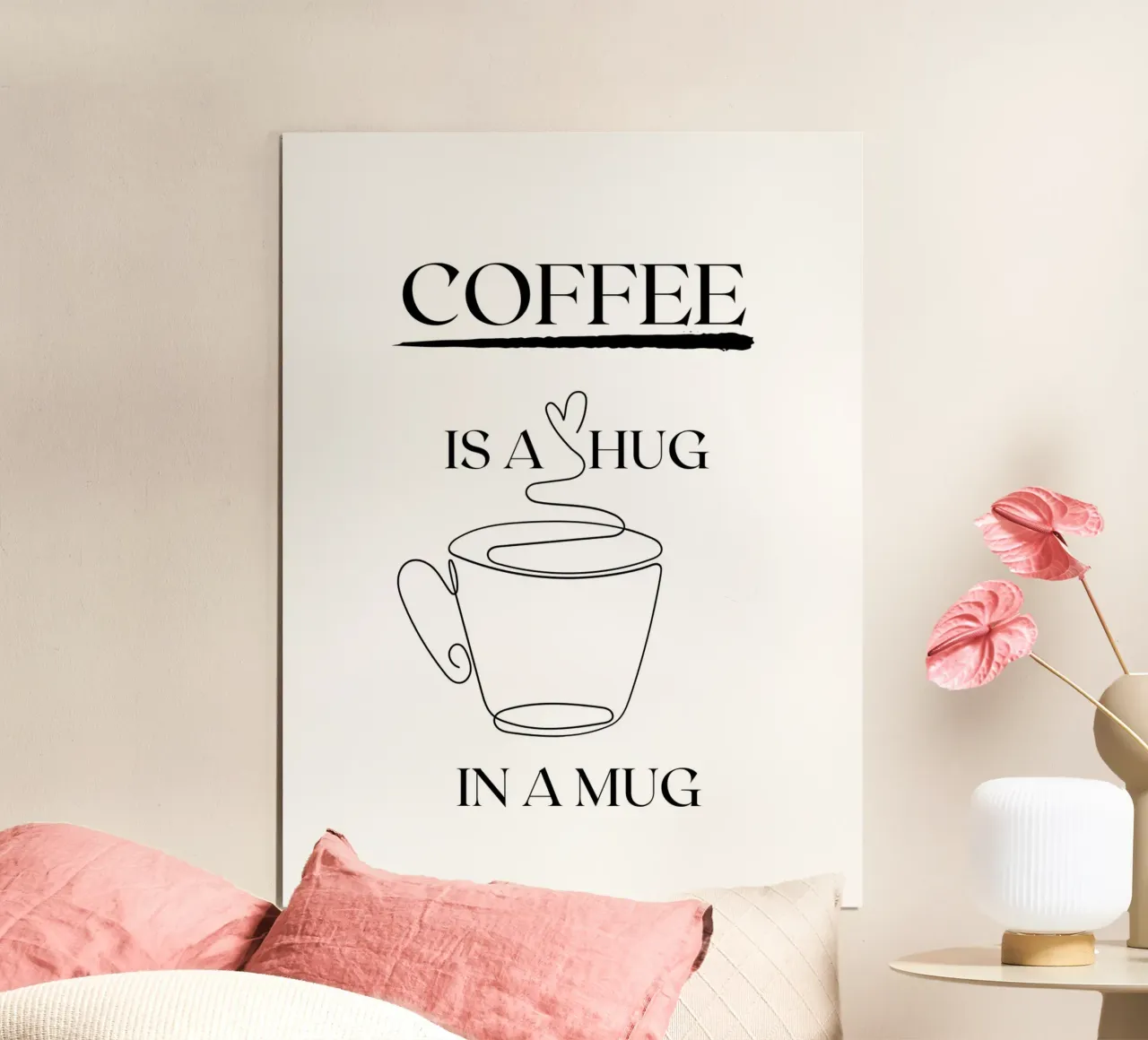 IL CAFFÈ È UN ABBRACCIO IN TAZZA carta hahnemühle da ArtDesign by KBK