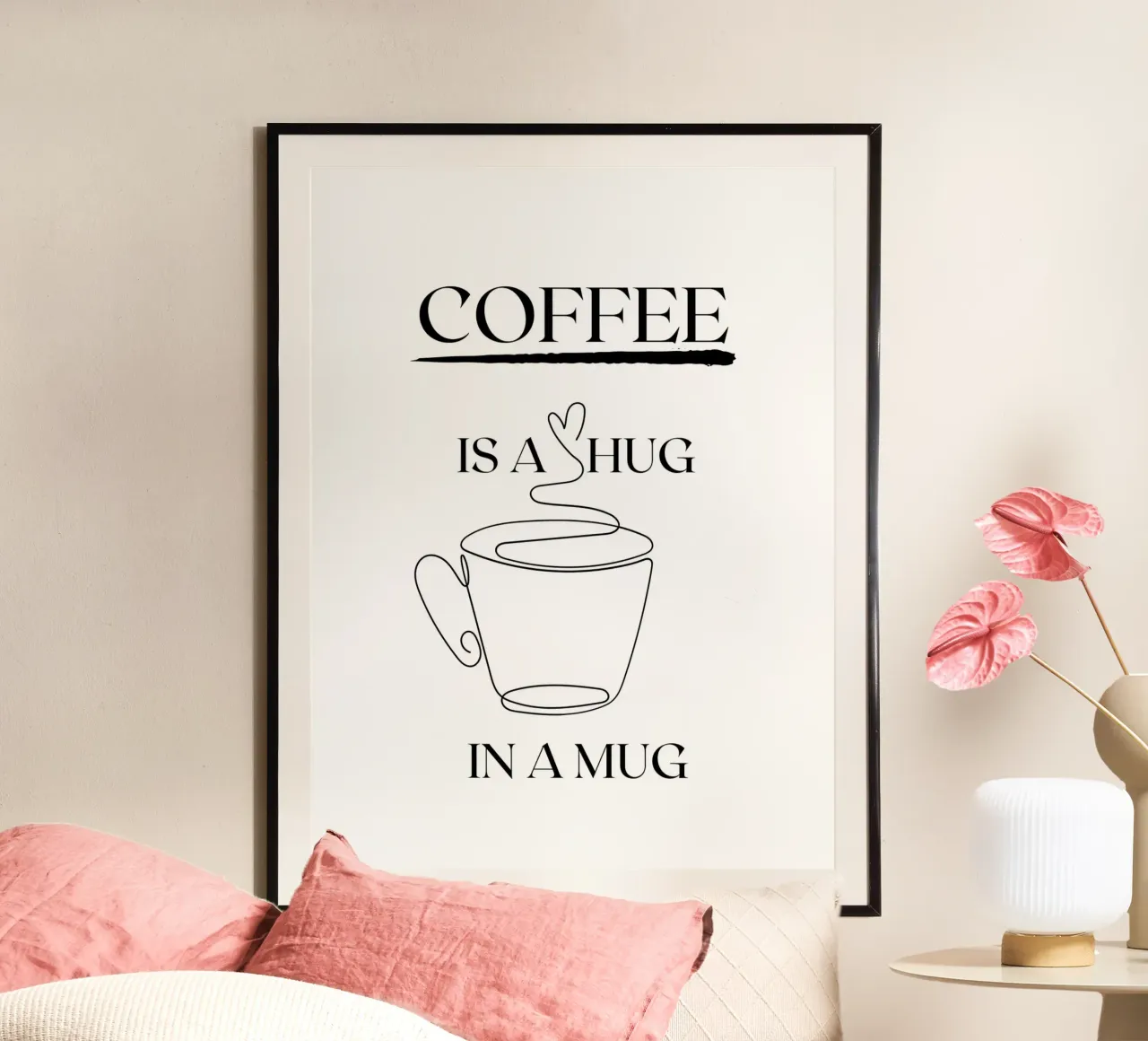 IL CAFFÈ È UN ABBRACCIO IN TAZZA carta hahnemühle da ArtDesign by KBK