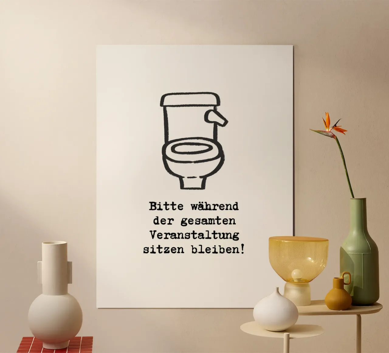 Si prega di rimanere seduti per tutta la durata dell'evento! carta hahnemühle da ArtDesign by KBK