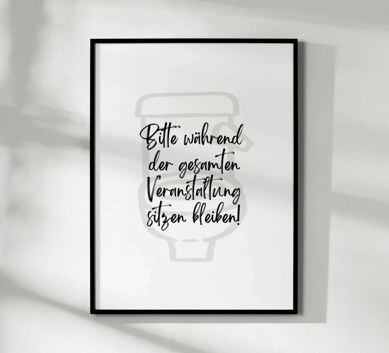 Si prega di rimanere seduti per tutta la durata dell'evento! II poster da ArtDesign by KBK