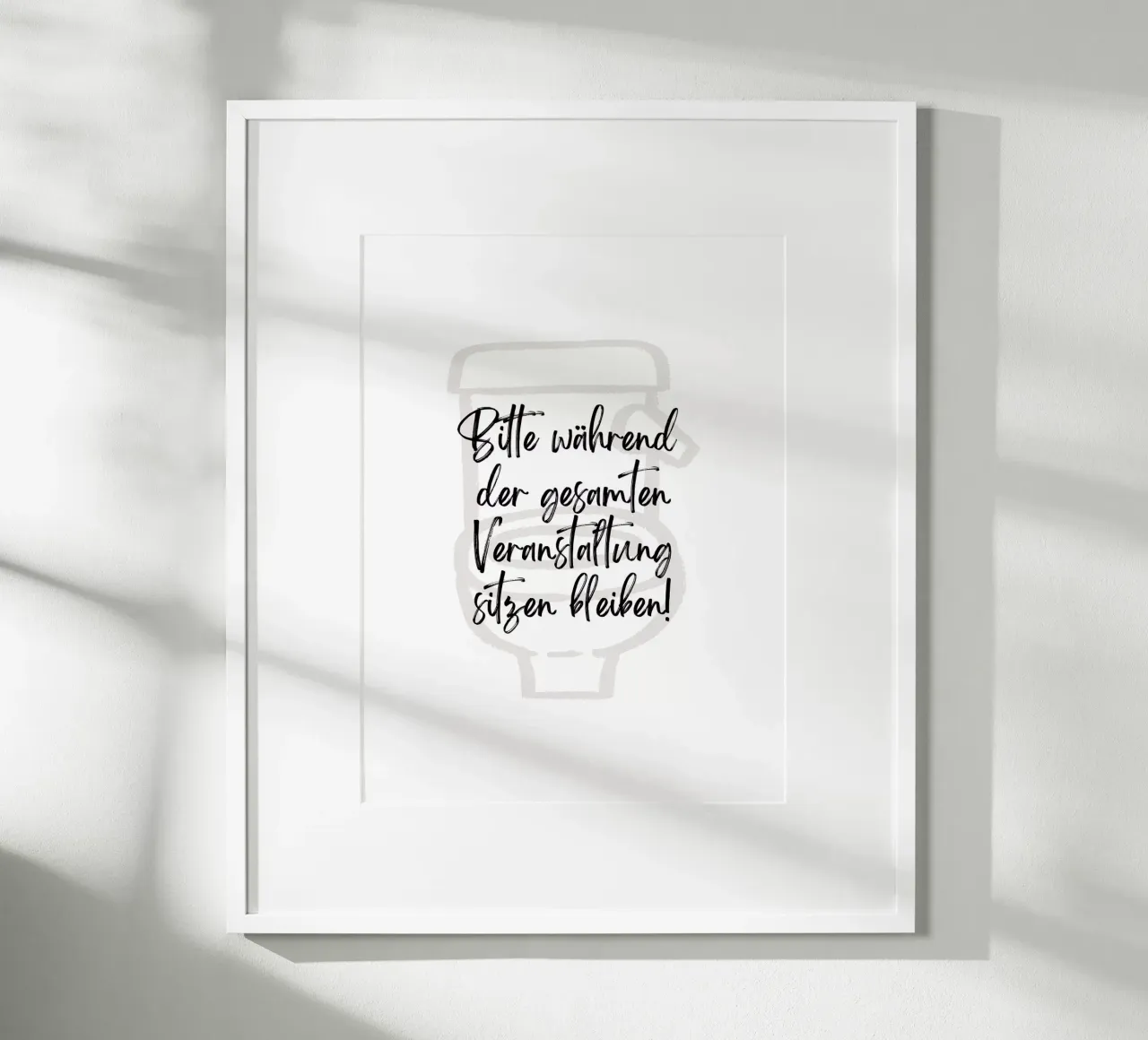 Si prega di rimanere seduti per tutta la durata dell'evento! II poster da ArtDesign by KBK