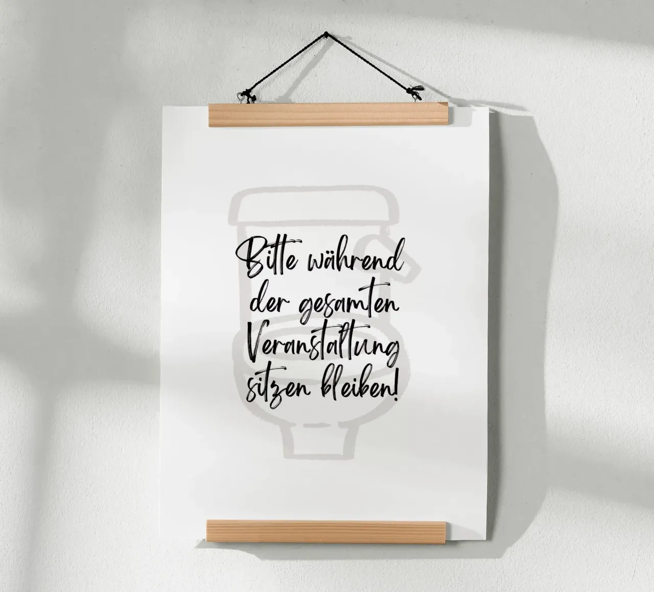 Si prega di rimanere seduti per tutta la durata dell'evento! II poster da ArtDesign by KBK