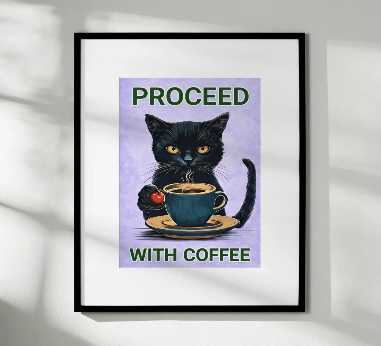 procedere con il caffè poster da Britania