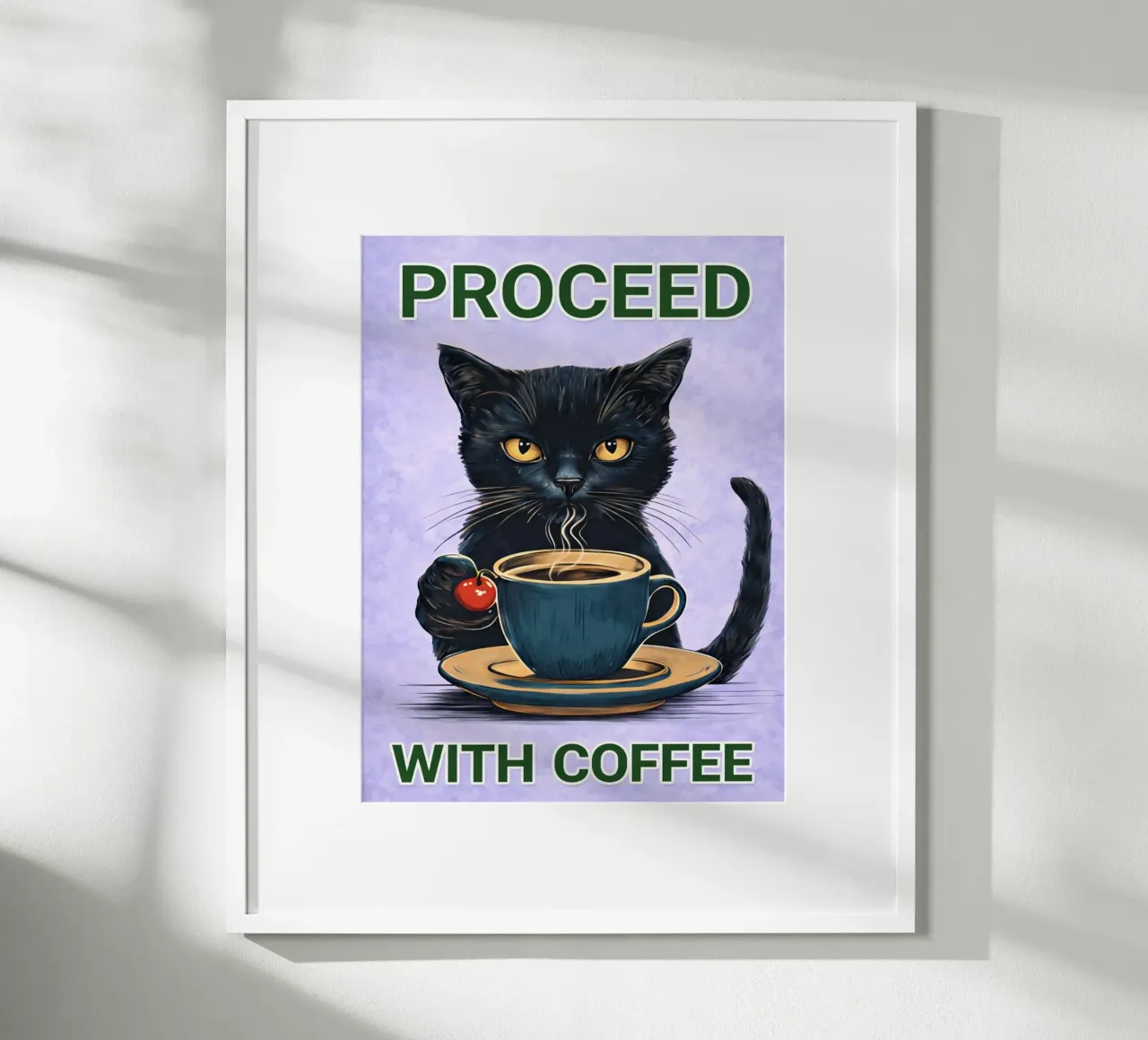 procedere con il caffè poster da Britania