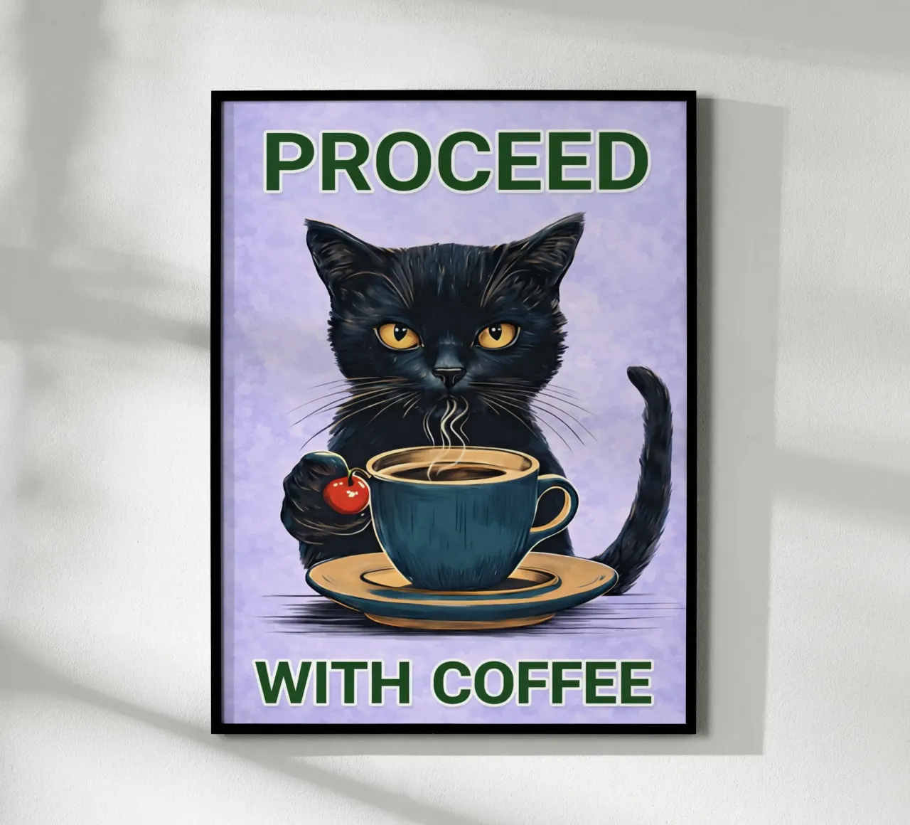 procedere con il caffè poster da Britania