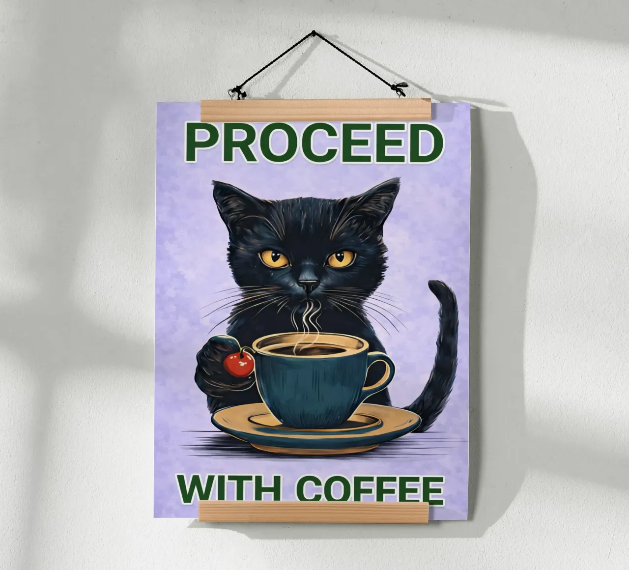 procedere con il caffè poster da Britania