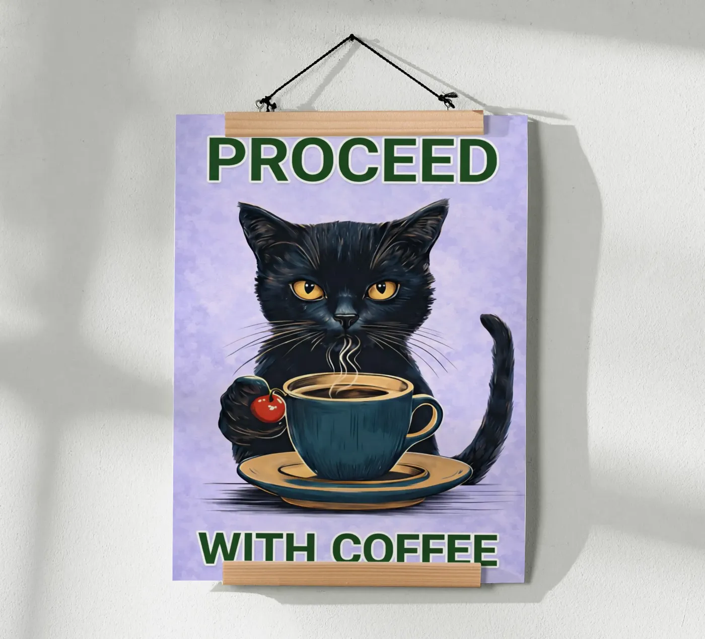 proceed with coffee poster van Britania